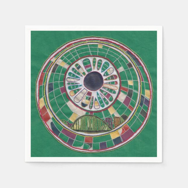 Bridge pattern napkin (Front)
