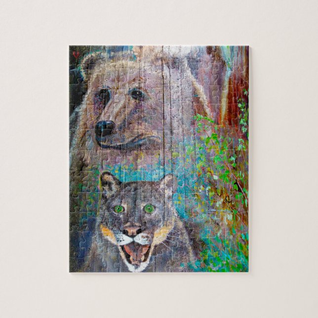 Bridge  Pier Art  Oregon. Jigsaw Puzzle (Vertical)