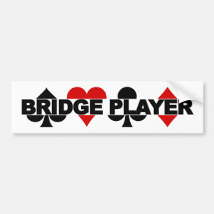 Bridge Player bumpersticker Bumper Sticker