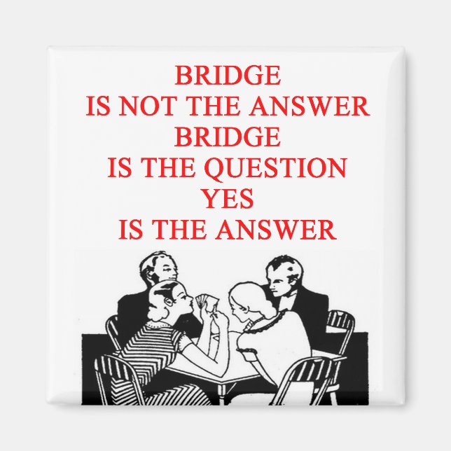 bridge player design magnet (Front)