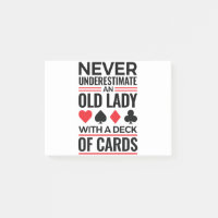 Bridge Player Never Underestimate Old Lady Cards