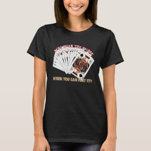 Bridge playing card game players Sarcastic men wom T-Shirt