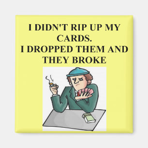 bridge poker card player game design magnet