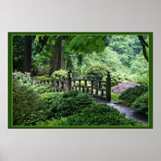 Bridge - Portland Japanese Garden Poster