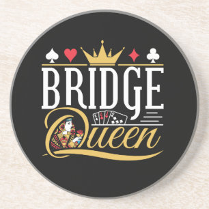 Bridge Queen Card Game Women Coaster