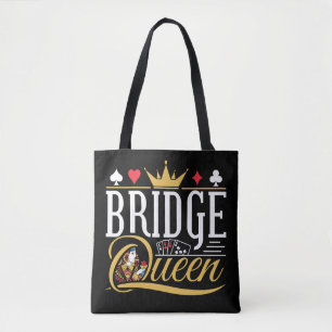 Bridge Queen Card Game Women Tote Bag
