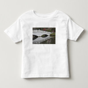 Bridge reflecting on pond, Magnolia Toddler T-Shirt