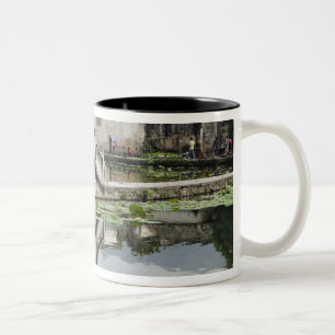Bridge reflection, Hong Cun Village, Yi Two-Tone Coffee Mug