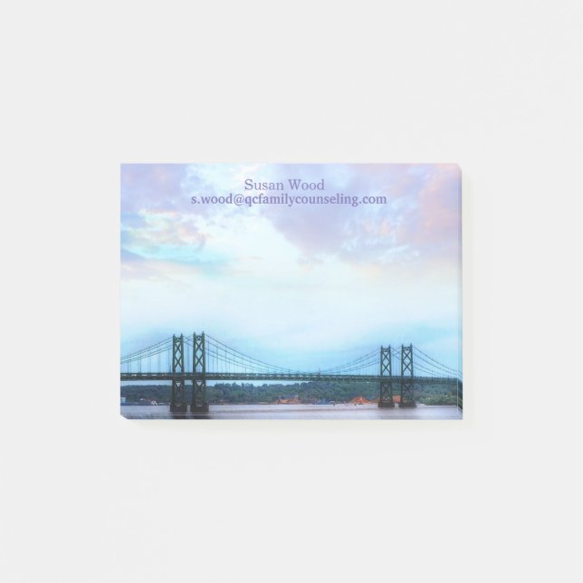 Bridge Scene Business Post-it Note (Front)