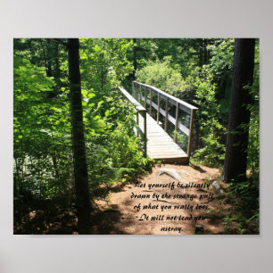 Bridge Through the Woods Inspirational Poster