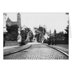 Bridge to the Cathedral, Breslau Poland, c.1910