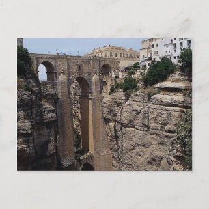 Bridge to the Old Quarter, Ronda, Spain Postcard
