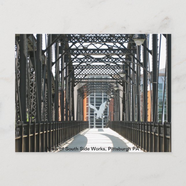 Bridge to the South Side Works, Pittsburgh PA Postcard (Front)