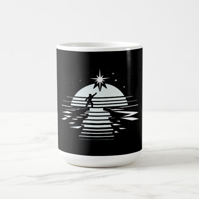 Bridge to the Stars Symbol of Hope & Cosmic Dreams Coffee Mug (Center)