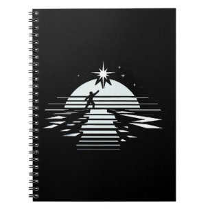Bridge to the Stars Symbol of Hope & Cosmic Dreams Notebook