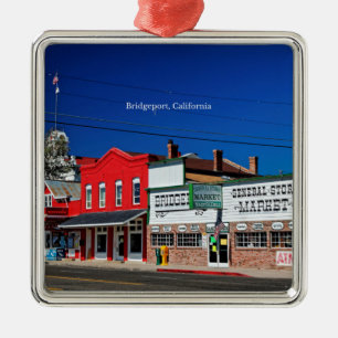 Bridgeport California labelled photograph Metal Ornament