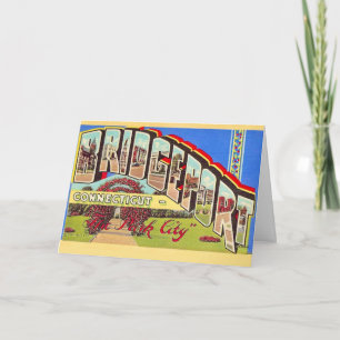  Bridgeport CONN Postcard Greeting Card