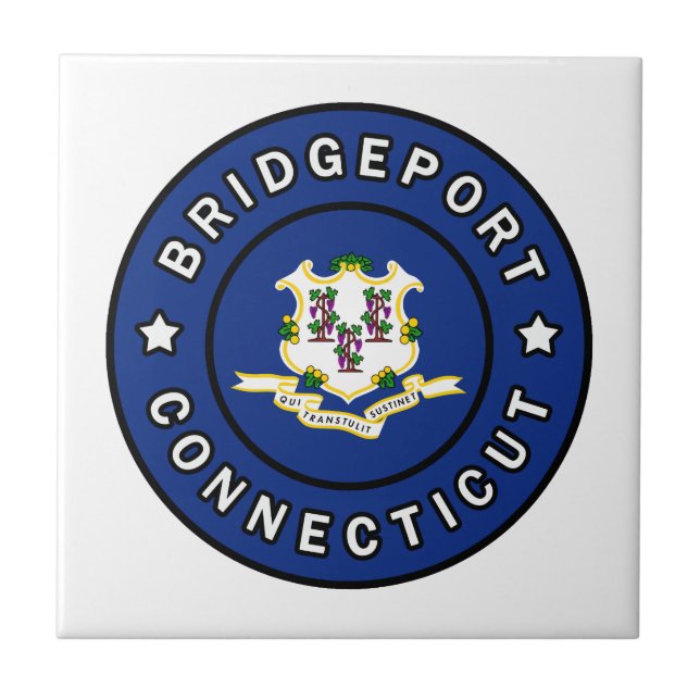 Bridgeport Connecticut Ceramic Tile (Front)