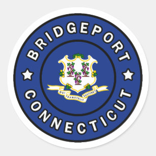 Bridgeport Connecticut Classic Round Sticker