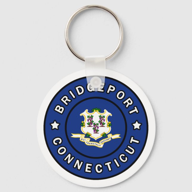 Bridgeport Connecticut Key Ring (Front)