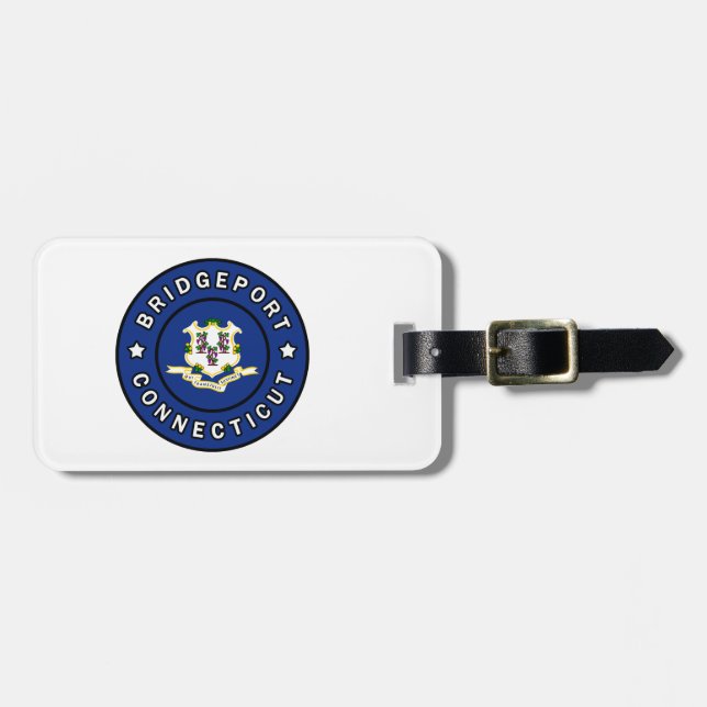 Bridgeport Connecticut Luggage Tag (Front Horizontal)