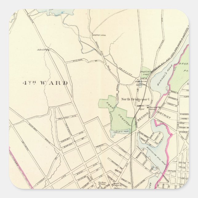 Bridgeport, north square sticker (Front)