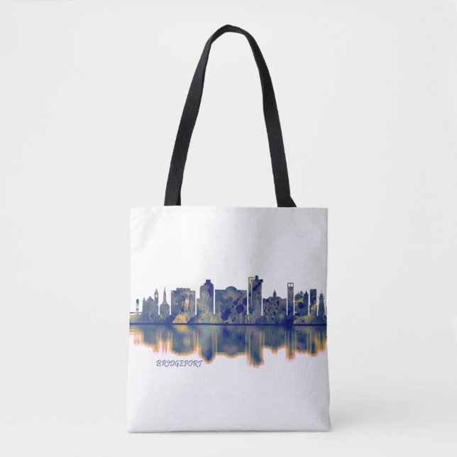 Bridgeport Skyline Tote Bag (Front)