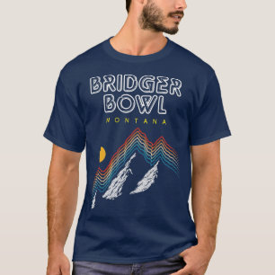 Bridger Bowl Montana   Ski Resort 1980s Retro T-Shirt