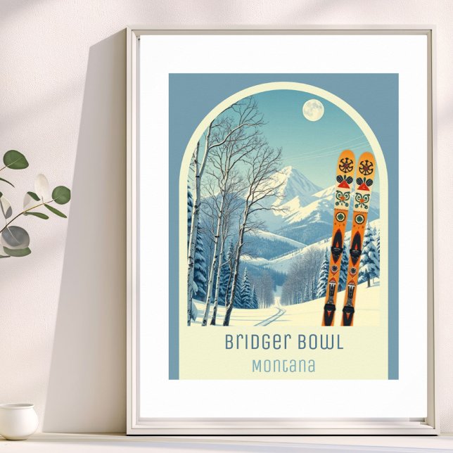 Bridger Bowl Montana ski resort  Poster (Creator Uploaded)