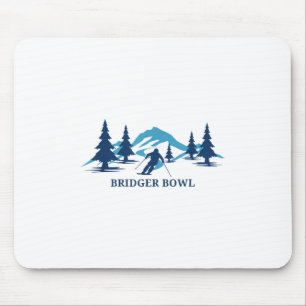 Bridger Bowl Montana Ski Resort Skiing Skier _1 Mouse Pad
