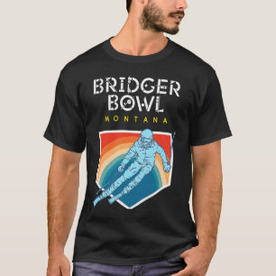 Bridger Bowl Montana USA Ski Resort BACK PRINT 4 T-Shirt