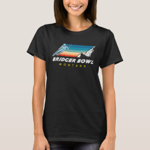 Bridger Bowl Montana USA Ski Resort BACK PRINT 7 T-Shirt