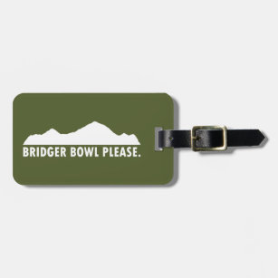 Bridger Bowl Please Luggage Tag