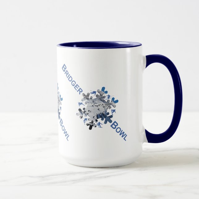 Bridger Bowl Ski Area Combo Mug 15oz (Right)