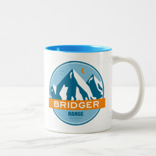 Bridger Range Montana Stars Moon Two-Tone Coffee Mug