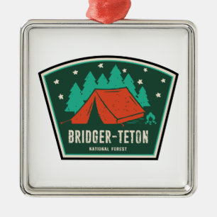 Bridger-Teton National Forest Camping Metal Ornament