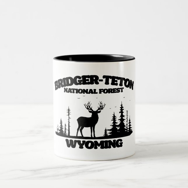 Bridger-Teton National Forest Two-Tone Coffee Mug (Center)