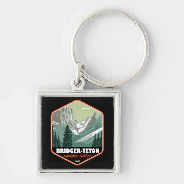 Bridger Teton National Forest Upper Green River Key Ring (Front)