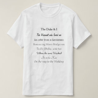 Bridgerton book titles mens  T-Shirt