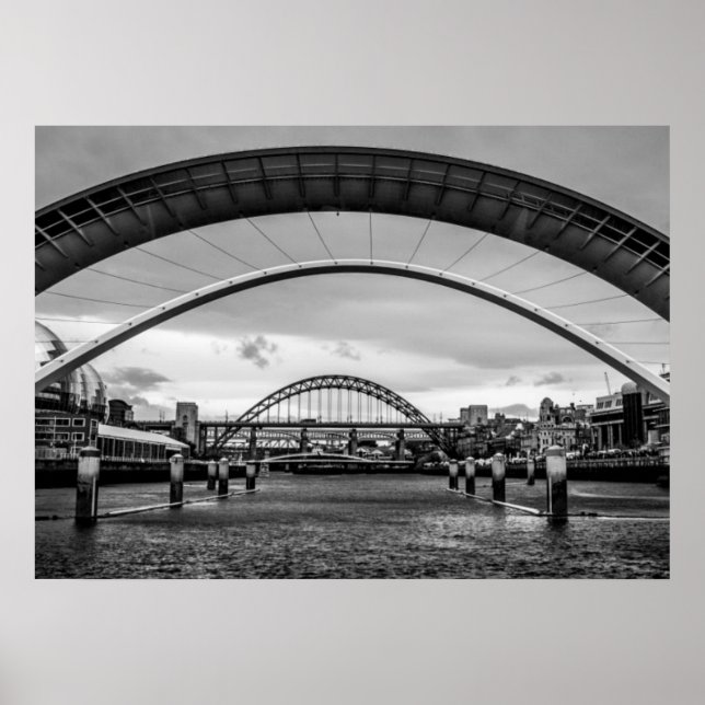 Bridges, Newcastle upon Tyne Print/Poster Poster (Front)