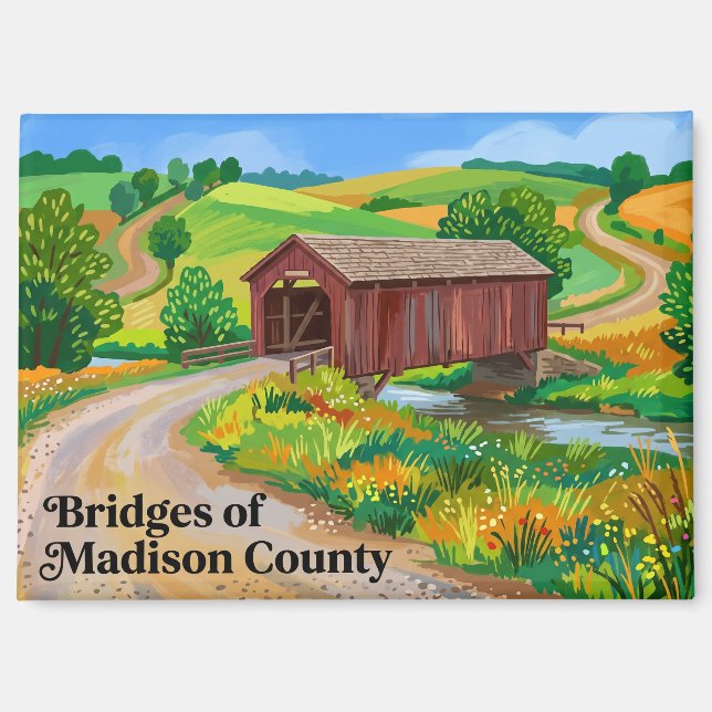 Bridges of Madison County USA Magnet (Front)