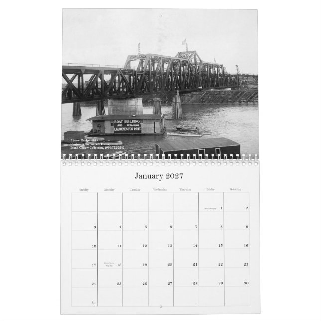 Bridges of Sacramento County Calendar (Jan 2027)