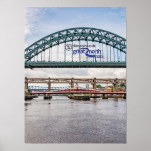 Bridges Over The River Tyne Print/Poster Poster