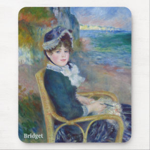BRIDGET ~ By the Seashore ~ Auguste RENOIR 1883 ~ Mouse Pad
