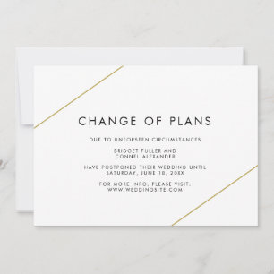 Bridget Geometric Modern Wedding Announcement