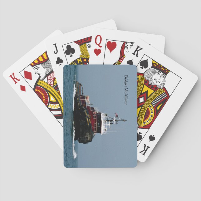 Bridget McAllister playing cards (Back)