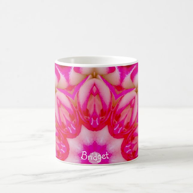 BRIDGET ~ Personalised Miniature Rose Fractal ~  Coffee Mug (Center)
