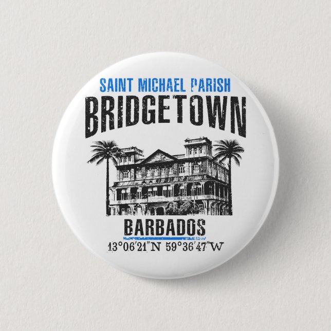 Bridgetown 6 Cm Round Badge (Front)