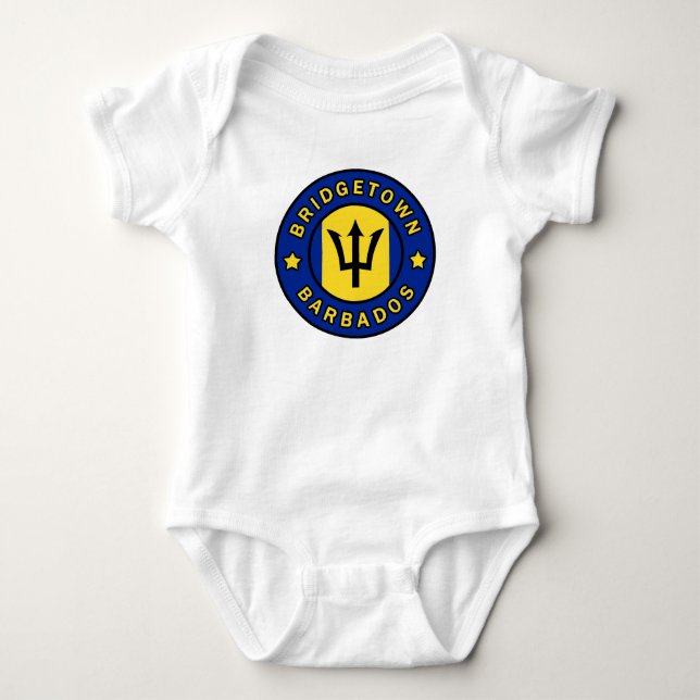 Bridgetown Barbados Baby Bodysuit (Front)