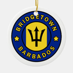 Bridgetown Barbados Ceramic Ornament